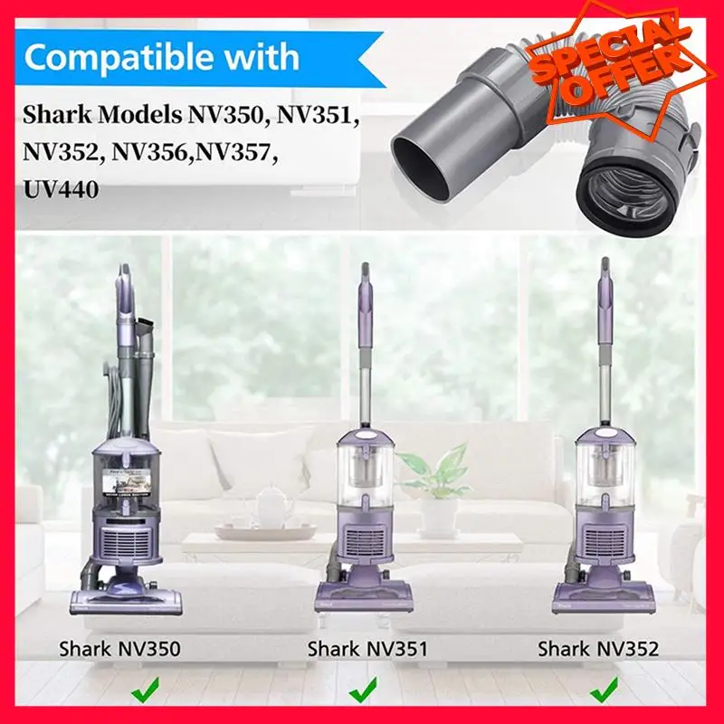 -ESTR 6 Pack Vacuum Floor Nozzle Hose Compatible For Shark Navigator Lift-Away Vacuum Cleaner NV350, NV351, NV352, NV356,NV357
-ESTR 6 Pack Vacuum Floor Nozzle Hose Compatible For Shark Navigator Lift-Away Vacuum Cleaner NV350, NV351, NV352, NV356,NV357