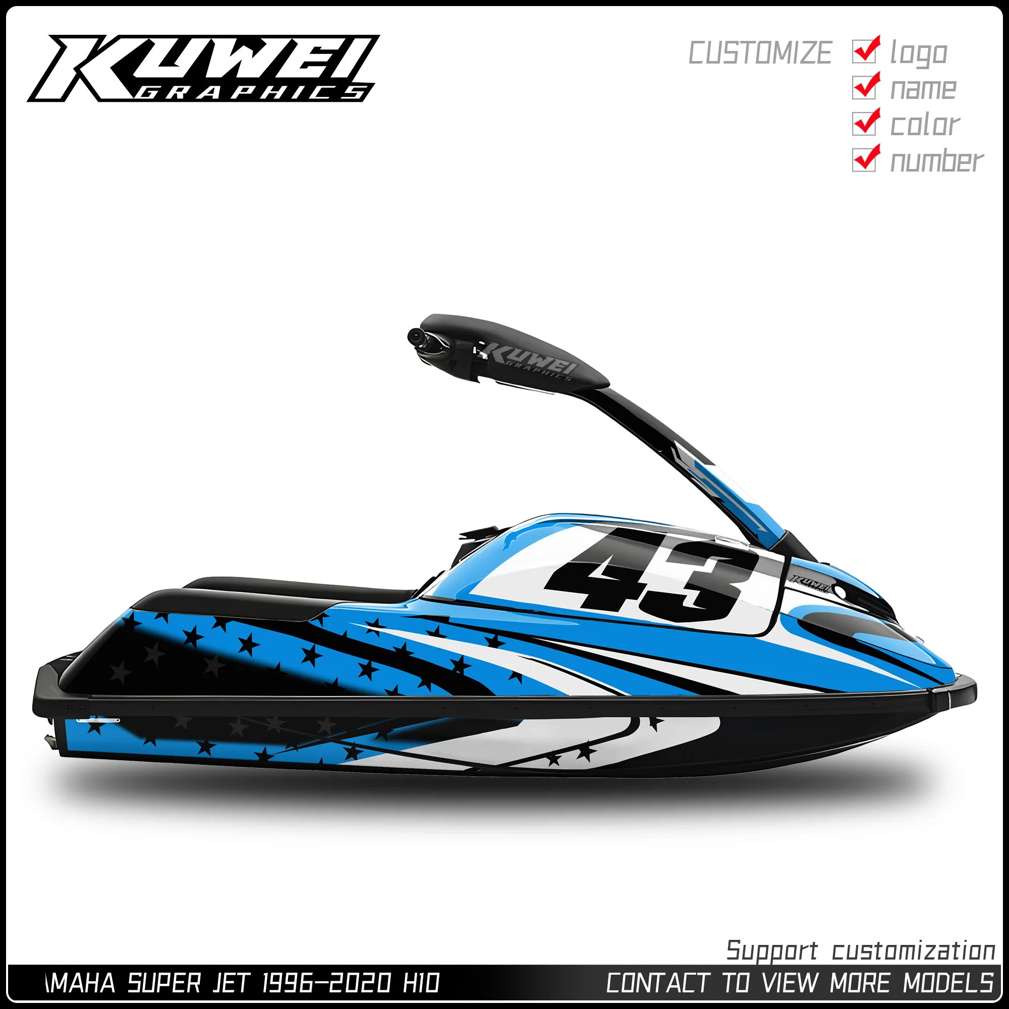 Подходит для Yamaha Super Jet 1996-2020, графический комплект, наклейка, поддержка персонализированной настройки, реактивный лыж
Подходит для Yamaha Super Jet 1996-2020, графический комплект, наклейка, поддержка персонализированной настройки, реактивный лыж