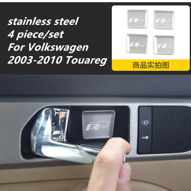 Stainless steel 4pcs/lot inner door bowl decorative sequin Car stickers for Volkswagen 2003-2010 Touareg Accessories
Stainless steel 4pcs/lot inner door bowl decorative sequin Car stickers for Volkswagen 2003-2010 Touareg Accessories