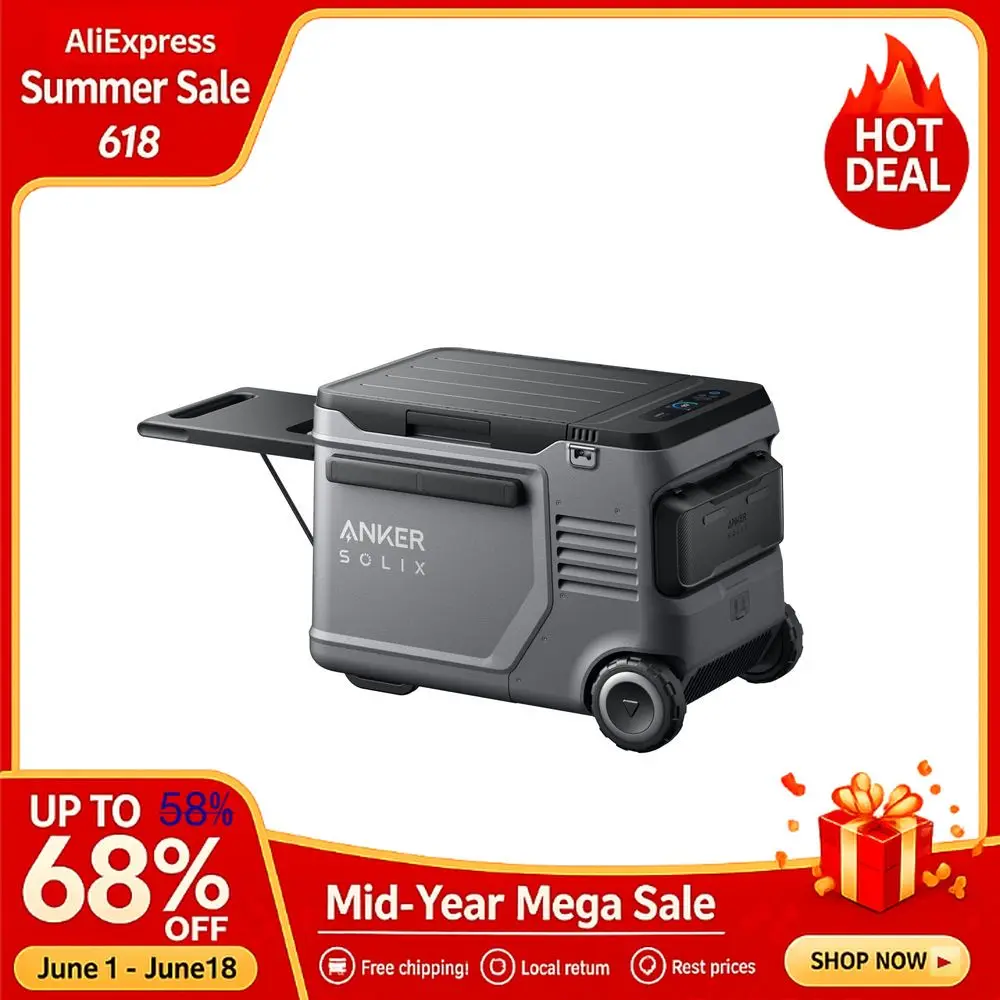 EverFrost 2 40L Cooler, 61 qt Car Refrigerator, Electric Cooler with 288Wh Battery, Powered by AC DC or Solar,for Outdoor,Custom
EverFrost 2 40L Cooler, 61 qt Car Refrigerator, Electric Cooler with 288Wh Battery, Powered by AC DC or Solar,for Outdoor,Custom