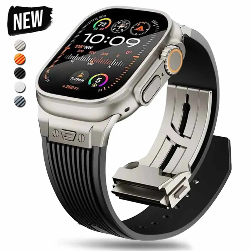 Спортивный резиновый ремешок для Apple Watch Ultra 3 2 49 мм серии 11 10 46 мм Мягкий ремешок для Iwatch 9 8 7 6 5 4 SE 3 44 мм 45 мм Браслет
Спортивный резиновый ремешок для Apple Watch Ultra 3 2 49 мм серии 11 10 46 мм Мягкий ремешок для Iwatch 9 8 7 6 5 4 SE 3 44 мм 45 мм Браслет