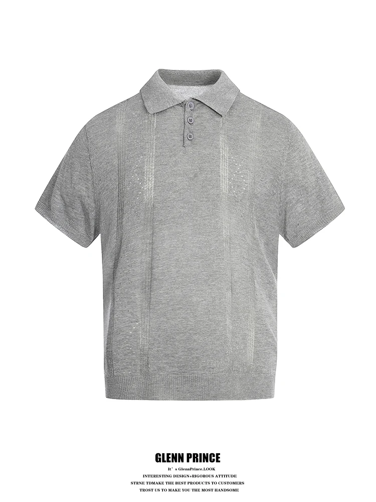 Men's Short Sleeve Shirt GPstudio Hollow Stripe Linen Breathable Casual Short Style Summer T-Shirt Loose Fit Button up
Men's Short Sleeve Shirt GPstudio Hollow Stripe Linen Breathable Casual Short Style Summer T-Shirt Loose Fit Button up