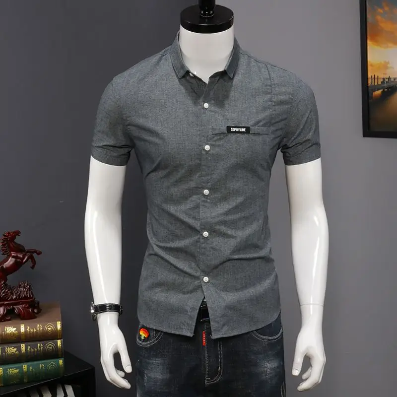 Shirts for Men Short Sleeve Linen and Cotton Plain Man Business Shirt Cheap Brand with Sleeves Casual Sale High Quality Luxury
Shirts for Men Short Sleeve Linen and Cotton Plain Man Business Shirt Cheap Brand with Sleeves Casual Sale High Quality Luxury