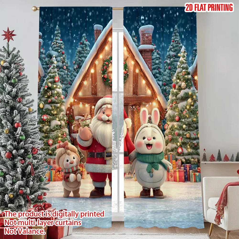 2pcs 2D flat printing Merry Christmas Scene Curtains Father Christmas1 Versatile 100% Polyester Without Electricity Spring
2pcs 2D flat printing Merry Christmas Scene Curtains Father Christmas1 Versatile 100% Polyester Without Electricity Spring