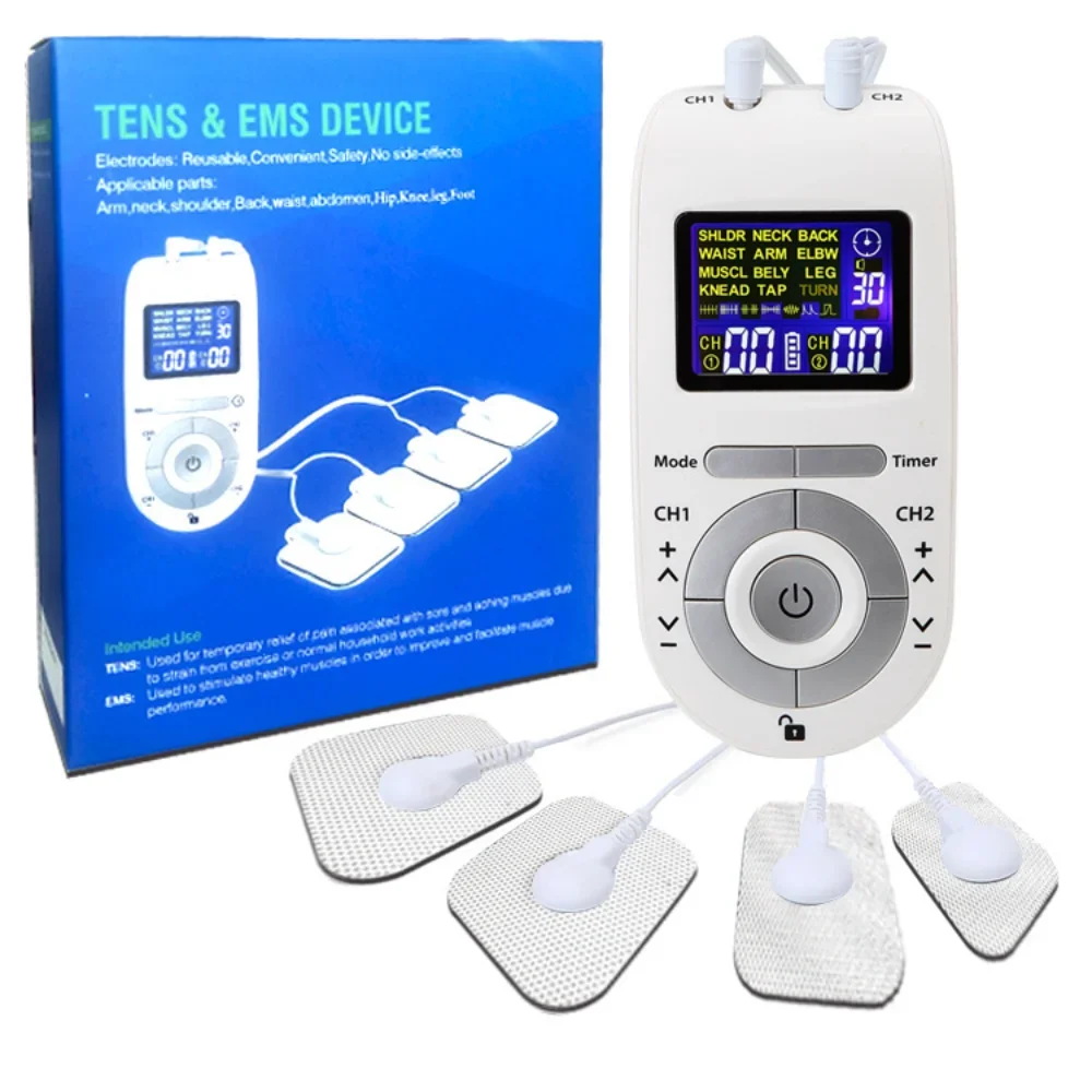 Digital 12/15 Modes Tens Machine Unit w/ 4 Electrode Pads Relieve Fatigue Pulse Body Massage Electroestimulador EMS Muscle Relax
Digital 12/15 Modes Tens Machine Unit w/ 4 Electrode Pads Relieve Fatigue Pulse Body Massage Electroestimulador EMS Muscle Relax
