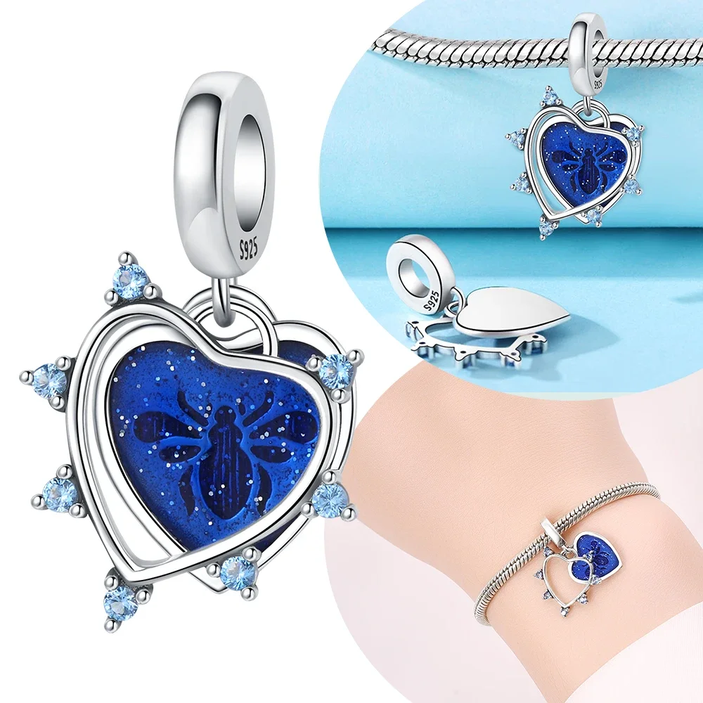 Fine Blue Bee Bright Zirco Beads Charms for Bracelet 925 Sterling Silver Bracelet jewelry for Women Gift Diy Accessories
Fine Blue Bee Bright Zirco Beads Charms for Bracelet 925 Sterling Silver Bracelet jewelry for Women Gift Diy Accessories