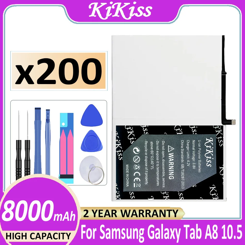 Аккумулятор x200 (Φ) 8000mAh для Samsung Galaxy Tab A8 10,5 HQ-6300NA аккумулятор
Аккумулятор x200 (Φ) 8000mAh для Samsung Galaxy Tab A8 10,5 HQ-6300NA аккумулятор