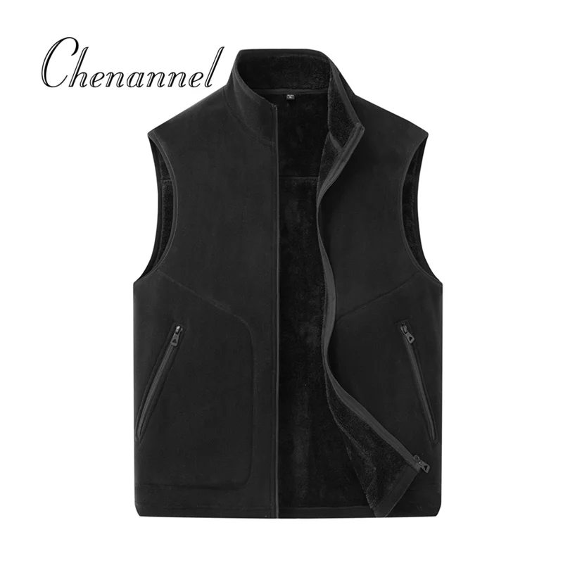 Men's Autumn Winter Large Sized Fleece Vest, Thickened Stand Up Collar Fleece Gilet
Men's Autumn Winter Large Sized Fleece Vest, Thickened Stand Up Collar Fleece Gilet