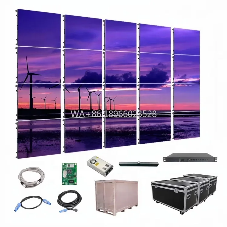 Cheap Wholesale 500X500mm 500X1000mm P2.6 P2.9 P3.91 P4.81outdoor advertising portable outdoor rental cabinet for led display
Cheap Wholesale 500X500mm 500X1000mm P2.6 P2.9 P3.91 P4.81outdoor advertising portable outdoor rental cabinet for led display