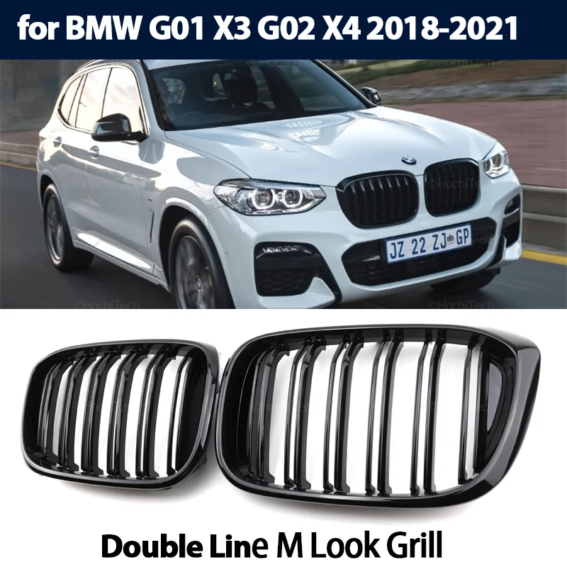 Car Gloss Black Kidney Grill Dual Slats Racing Grill Replacement For BMW G01 X3 G02 X4 2018-2021 Car Accessories
Car Gloss Black Kidney Grill Dual Slats Racing Grill Replacement For BMW G01 X3 G02 X4 2018-2021 Car Accessories