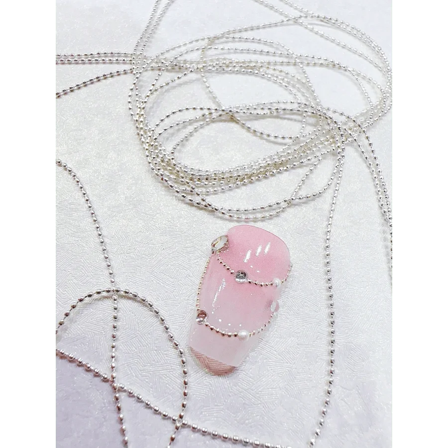 1M Diy Nail Art Ultra-Thin 0.8Mm Silver Copper Bead Chain, Holiday Gift Nail Supplies Nails Nail Charms Nail Gems
1M Diy Nail Art Ultra-Thin 0.8Mm Silver Copper Bead Chain, Holiday Gift Nail Supplies Nails Nail Charms Nail Gems
