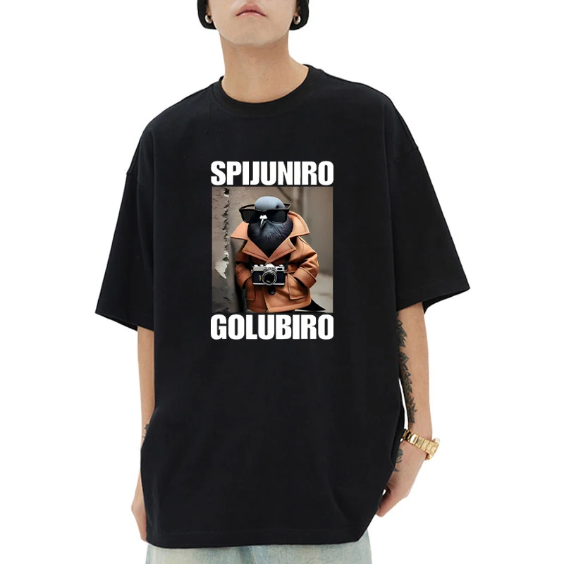 Забавные футболки с короткими рукавами и принтом Spijuniro Golubiro Pigeon Graphic Brainrot Meme для мужчин и женщин, летняя уличная футболка унисекс
Забавные футболки с короткими рукавами и принтом Spijuniro Golubiro Pigeon Graphic Brainrot Meme для мужчин и женщин, летняя уличная футболка унисекс