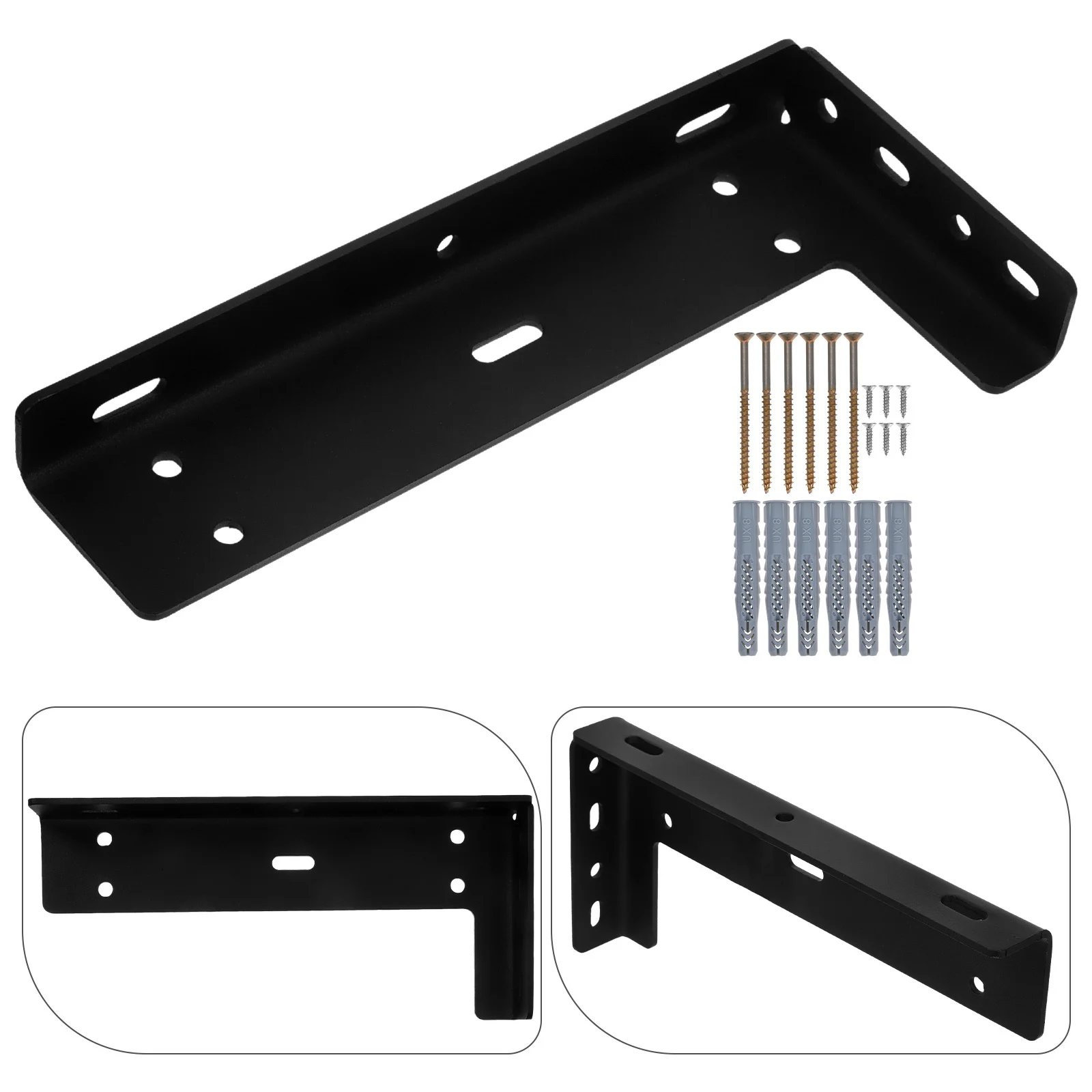 2 шт. кронштейны для полки шкафа, сверхмощные плавающие настенные черные металлические L-образные кронштейны для полок «сделай сам», поддержка хранения
2 шт. кронштейны для полки шкафа, сверхмощные плавающие настенные черные металлические L-образные кронштейны для полок «сделай сам», поддержка хранения