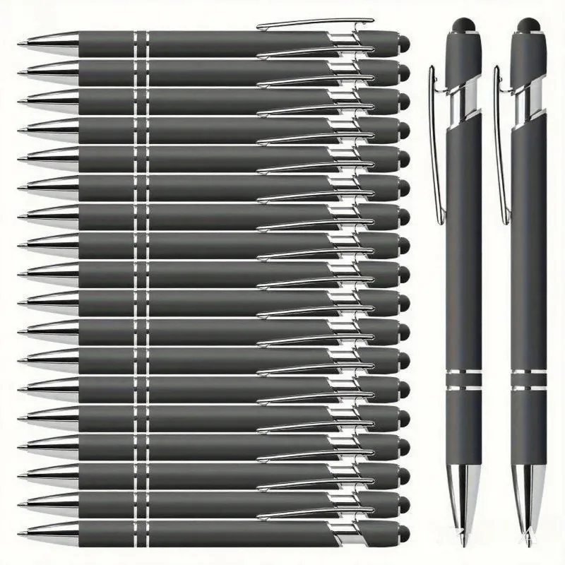 20 Personalized Pens with Stylus- Customizable Ballpoint Pen Set- Perfect for Office, School, Journaling, and Art Projects, Pen
20 Personalized Pens with Stylus- Customizable Ballpoint Pen Set- Perfect for Office, School, Journaling, and Art Projects, Pen