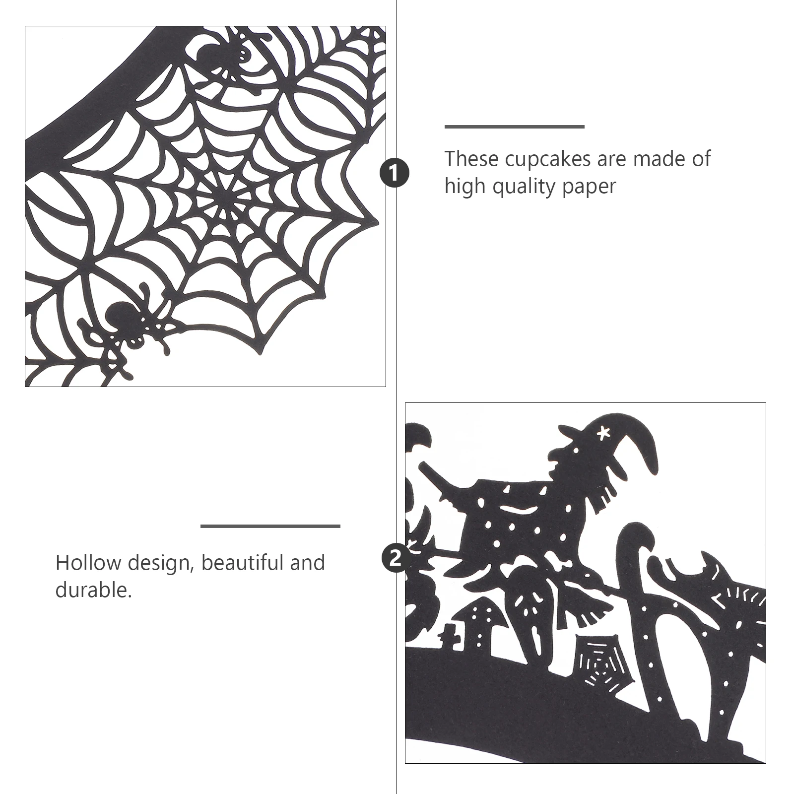 50 Pcs Cake Border Mini Cupcake Liner Liners Baby Oh Decoration Wrappers for Halloween Paper Spider Web
50 Pcs Cake Border Mini Cupcake Liner Liners Baby Oh Decoration Wrappers for Halloween Paper Spider Web