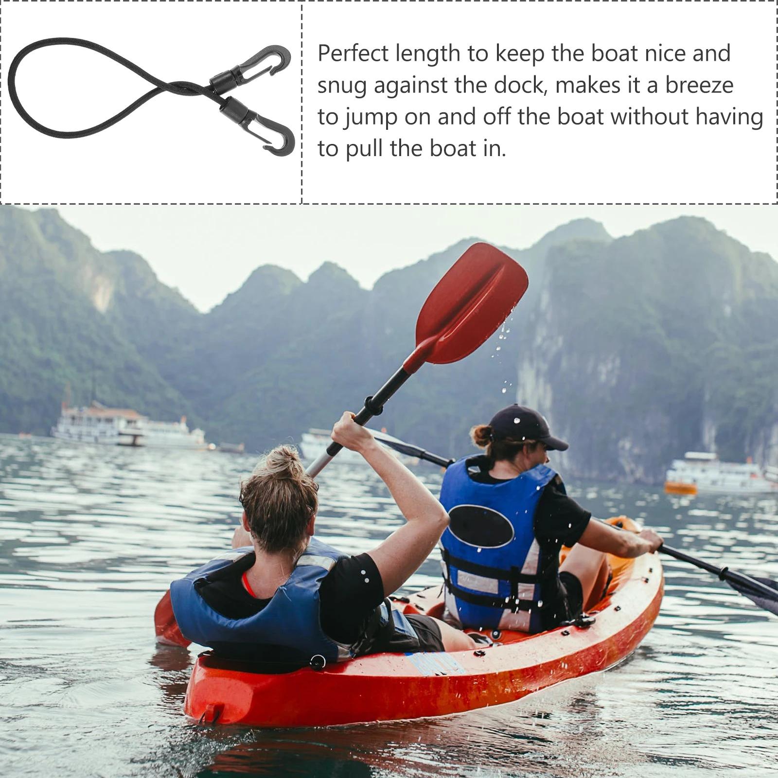 3Pcs Elastic Hook Rope Heavy Duty Yacht Rope Outdoor Boat Dock Mooring Line Marine Watercraft Safety Cord Kayak Paddle Fixing
3Pcs Elastic Hook Rope Heavy Duty Yacht Rope Outdoor Boat Dock Mooring Line Marine Watercraft Safety Cord Kayak Paddle Fixing
