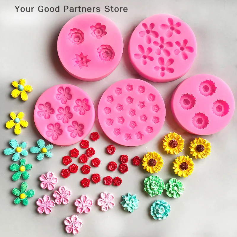 Multi-style Flower Collection Silicone Mold DIY Cake Embellished With Liquid Fondant Chocolate Decorative Kitchen Baking Mould
Multi-style Flower Collection Silicone Mold DIY Cake Embellished With Liquid Fondant Chocolate Decorative Kitchen Baking Mould