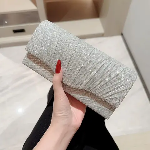 Versatile Evening Bag for Ladies European and American Clutch Crossbody Celebrity Fashion Diamond Bow Chain Handbag