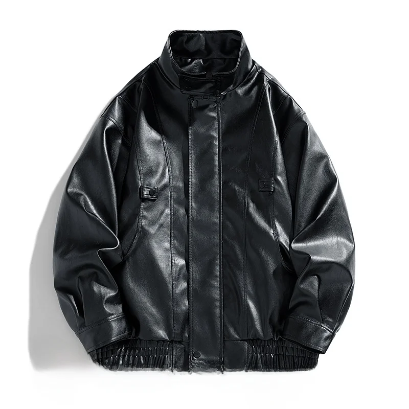 Trendy mat Men's PU Leather Jaet Stand Collar Motorcycle Racing Suit Coat Regular Length Polyester Fiber Spring Season
Trendy mat Men's PU Leather Jaet Stand Collar Motorcycle Racing Suit Coat Regular Length Polyester Fiber Spring Season