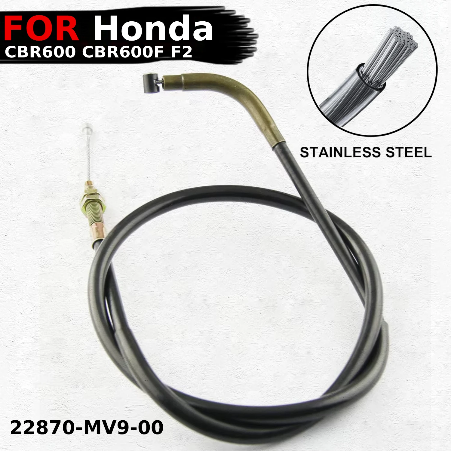 Стальной трос сцепления для мотоцикла Honda CBR600 CBR600F F2 1991 1992 1993 1994 OEM:22870-MV9-00 аксессуары
Стальной трос сцепления для мотоцикла Honda CBR600 CBR600F F2 1991 1992 1993 1994 OEM:22870-MV9-00 аксессуары