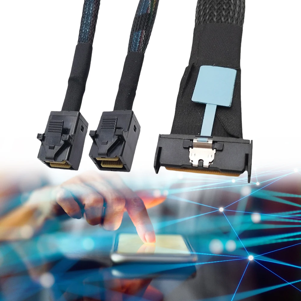 MCIO 8i 74P Slimline SAS к 2-SFF-8643 Кабель 0,8 м Кабель для подключения сервера Кабель-адаптер для сервера Кабель для подключения Серверный адаптер
MCIO 8i 74P Slimline SAS к 2-SFF-8643 Кабель 0,8 м Кабель для подключения сервера Кабель-адаптер для сервера Кабель для подключения Серверный адаптер
