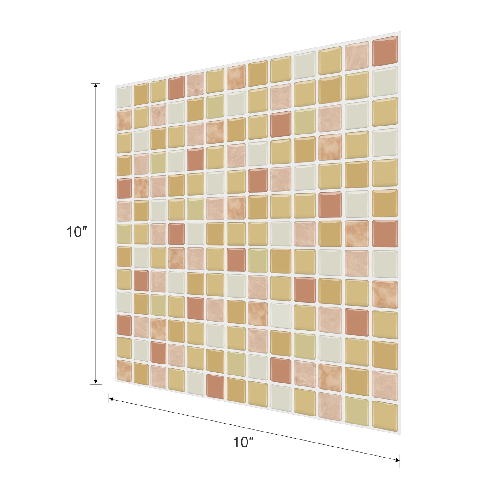 3D Mosaic Self-Adhesive Tile Wall Sticker Decorative Tile Stickers Peel and Stick Backsplash Waterproof Oil-proof Tile Sheet
3D Mosaic Self-Adhesive Tile Wall Sticker Decorative Tile Stickers Peel and Stick Backsplash Waterproof Oil-proof Tile Sheet