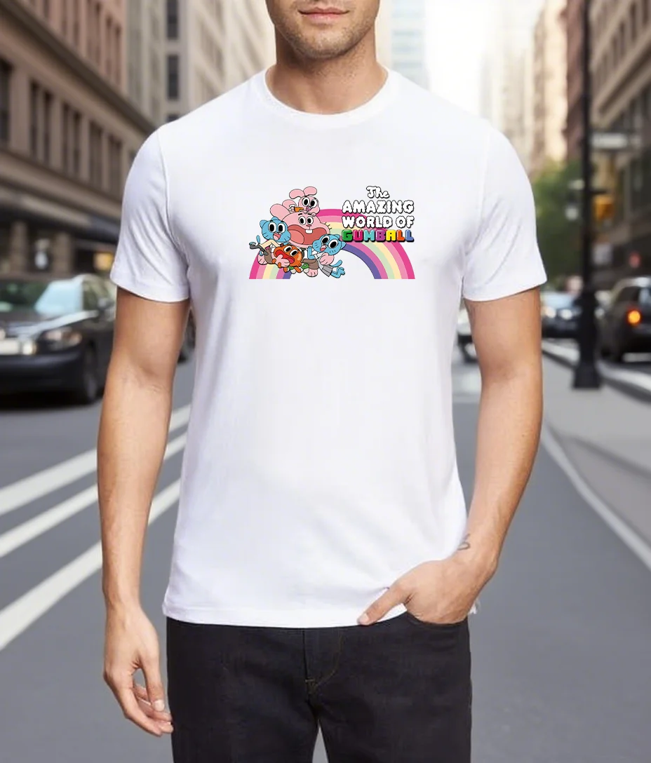 Men's Clothing 100% Cotton With The Amazing World Of Gumball Print Graphic T-Shirts Y2k Summer Tops Harajuku Streetwear Vintage
Men's Clothing 100% Cotton With The Amazing World Of Gumball Print Graphic T-Shirts Y2k Summer Tops Harajuku Streetwear Vintage