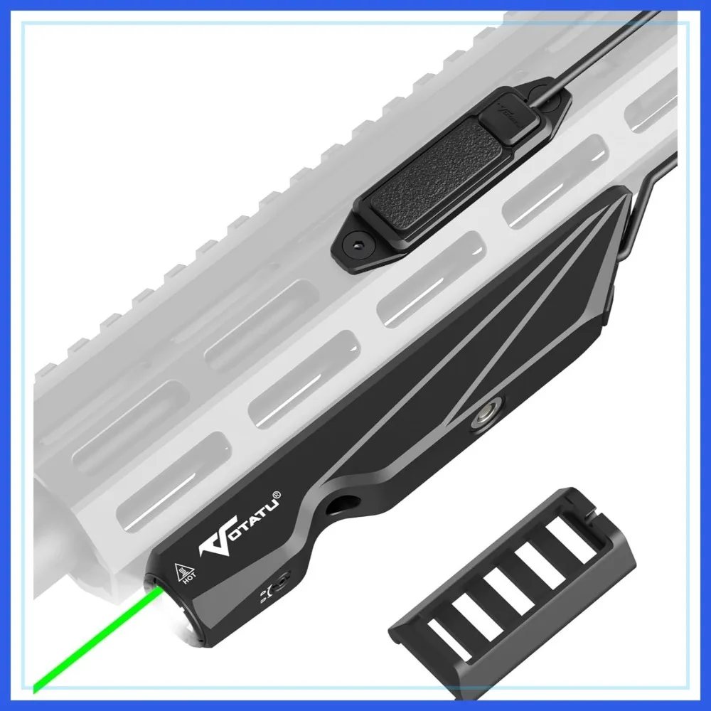 Green Laser Light Combo with Pressure Switch, 1600 Lumens Tactical Flashlight for Rifle, M-LOK Rail Compatible
Green Laser Light Combo with Pressure Switch, 1600 Lumens Tactical Flashlight for Rifle, M-LOK Rail Compatible