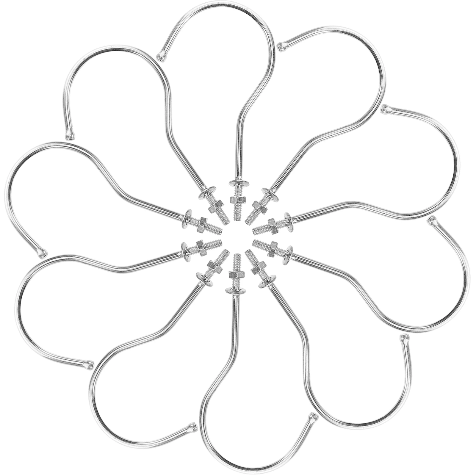 8pcs Mannequin Hangers Metal Adjustable Hooks for Clothes Rail Silver Space Saving Wardrobe Storage Solution Display
8pcs Mannequin Hangers Metal Adjustable Hooks for Clothes Rail Silver Space Saving Wardrobe Storage Solution Display