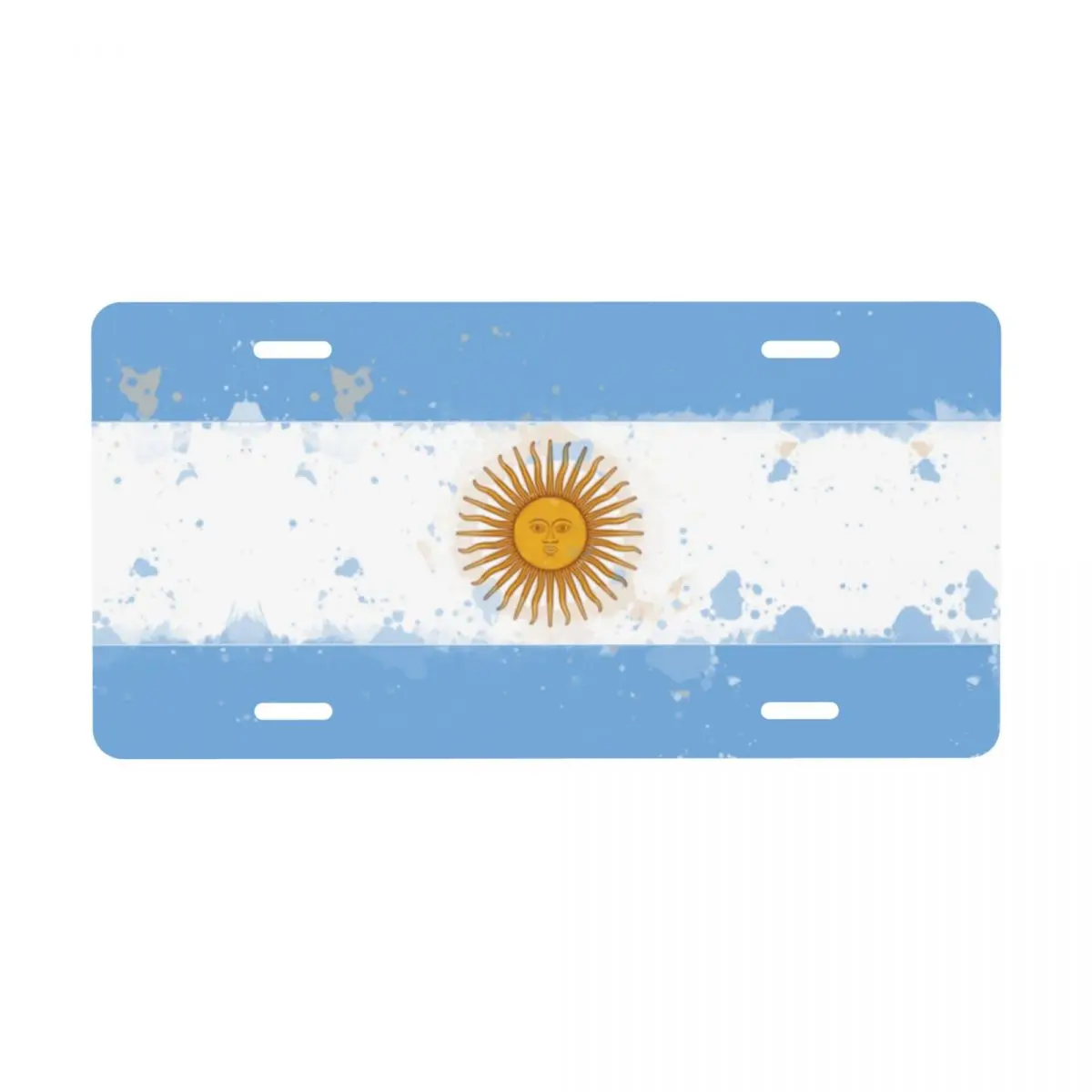 Custom Novelty Argentina Grunge Flag Decorative Metal License Plate Argentinian Pride Aluminum Car Front Vanity Tag 6x12 Inch
Custom Novelty Argentina Grunge Flag Decorative Metal License Plate Argentinian Pride Aluminum Car Front Vanity Tag 6x12 Inch