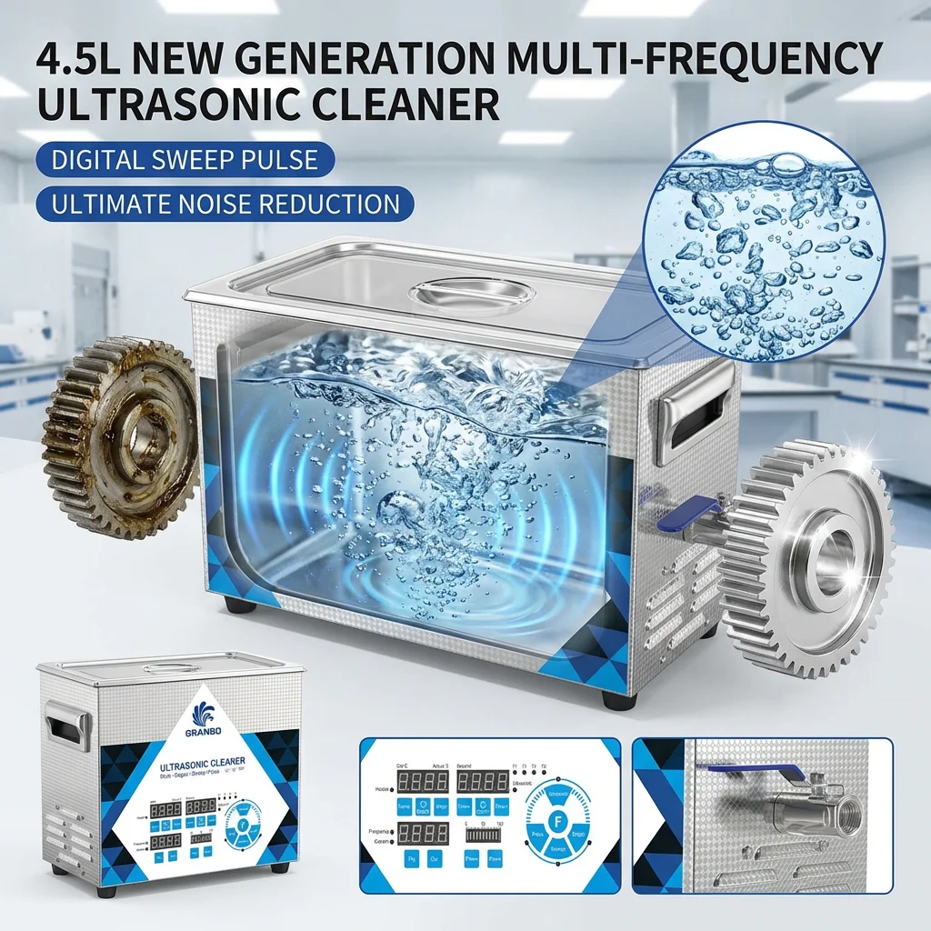 Ультразвуковой очиститель Granbo 4.5L с многочастотным режимом (40–200 кГц) для медицинских инструментов, быстрая доставка
Ультразвуковой очиститель Granbo 4.5L с многочастотным режимом (40–200 кГц) для медицинских инструментов, быстрая доставка