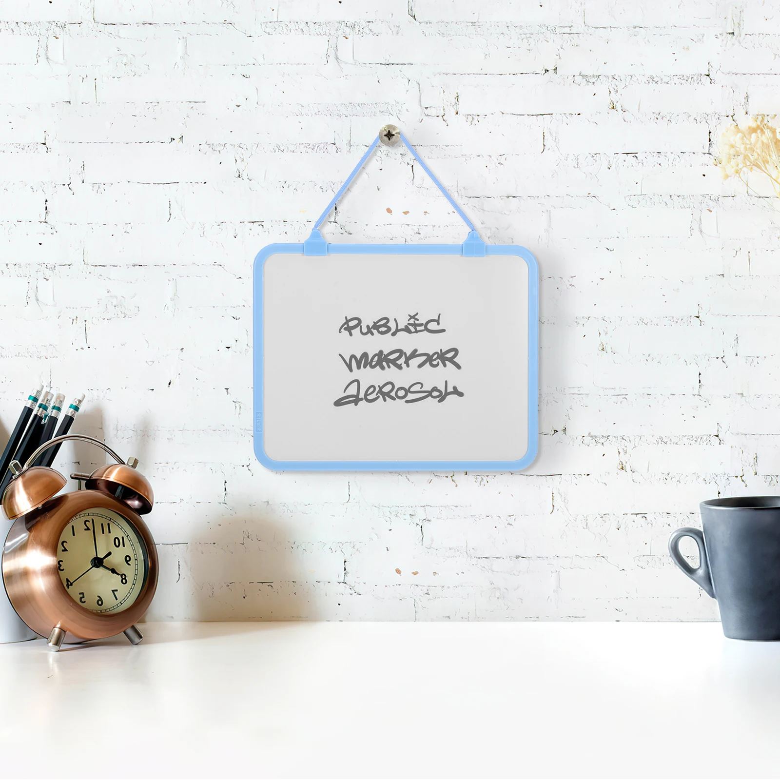 Hanging Whiteboard Desk Dry Erase Double Sided for Wall Cute Adhesive Paper Dorm Room Decor
Hanging Whiteboard Desk Dry Erase Double Sided for Wall Cute Adhesive Paper Dorm Room Decor