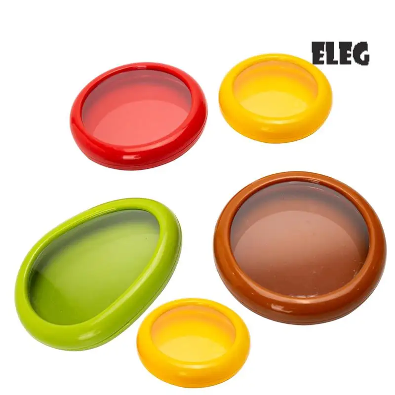 ELEG-5 Pieces Set Avocado Saver, Onion Silicone Storage, Half Cut Fruit Containers - Reusable Kitchen Gadgets For Fridge
ELEG-5 Pieces Set Avocado Saver, Onion Silicone Storage, Half Cut Fruit Containers - Reusable Kitchen Gadgets For Fridge