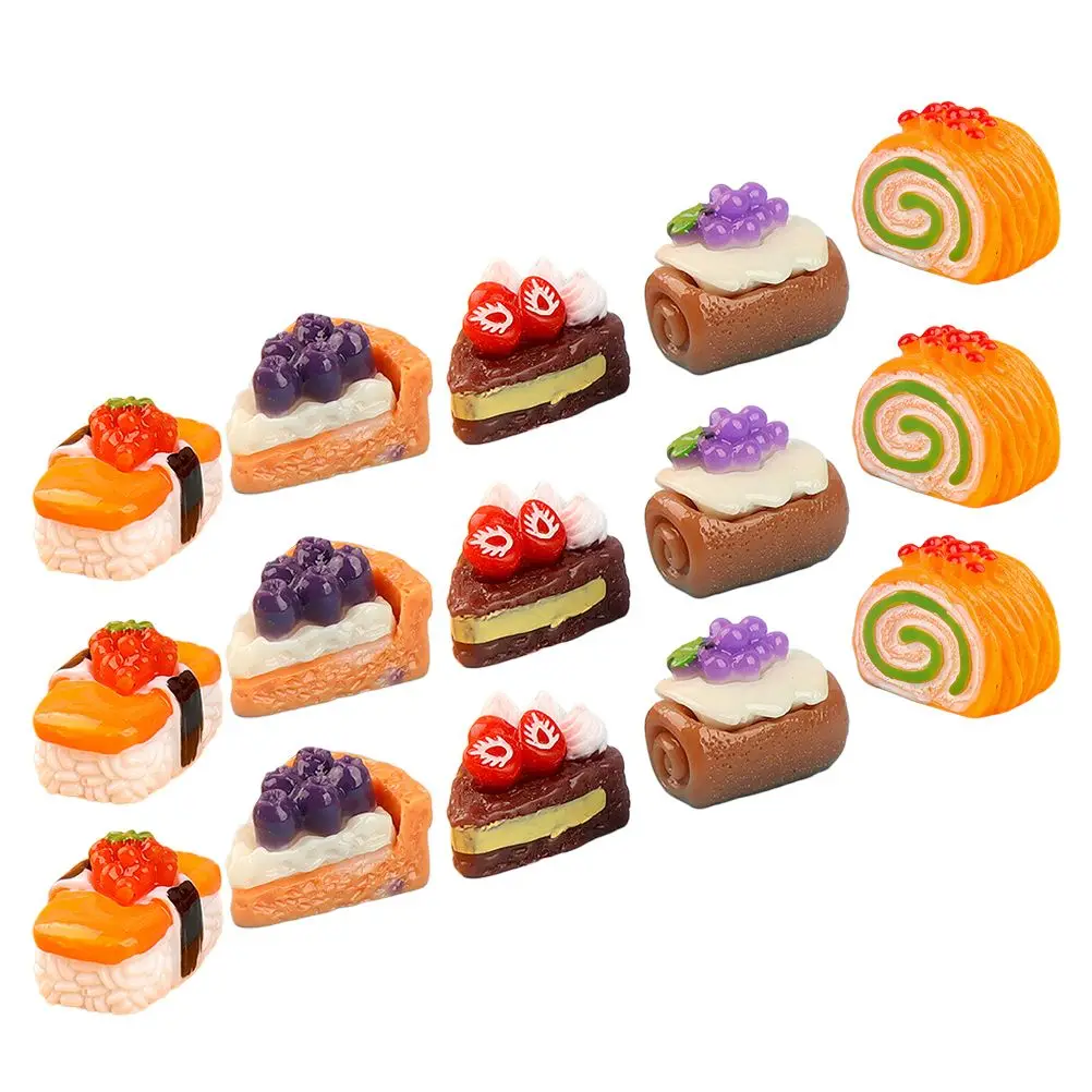 15 Pcs Mini Three-dimensional Fruit Cake Dessert House Resin Toy Model Miniature Decorative Food Prop Montessori
15 Pcs Mini Three-dimensional Fruit Cake Dessert House Resin Toy Model Miniature Decorative Food Prop Montessori