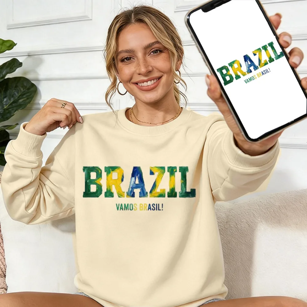 Brazil Vamos Brasil Watercolor Sweatshirt for Unisex Crewneck Long Sleeve Pullover Brazil Patriotic Pride Casual Tops Fan Gift
Brazil Vamos Brasil Watercolor Sweatshirt for Unisex Crewneck Long Sleeve Pullover Brazil Patriotic Pride Casual Tops Fan Gift