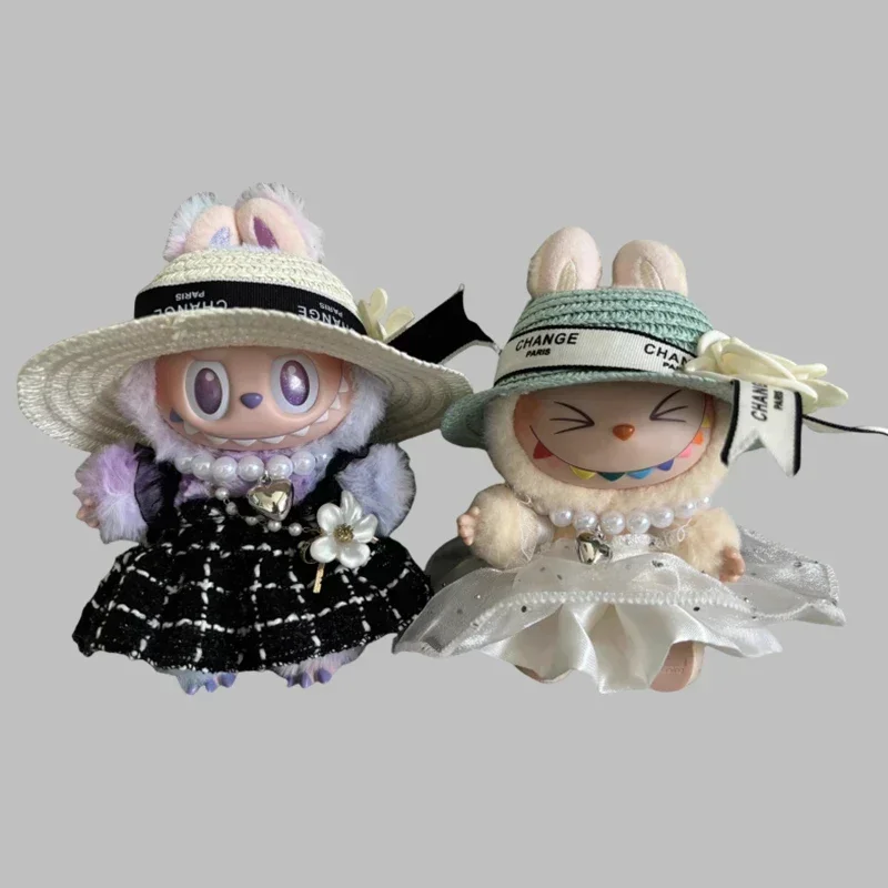 V1 V2 17 см мини-кукольная одежда, аксессуары, одежда Labubu, соломенная шляпа, юбка, комплект, платье, комплект шляпы, виниловая кукольная одежда 
V1 V2 17 см мини-кукольная одежда, аксессуары, одежда Labubu, соломенная шляпа, юбка, комплект, платье, комплект шляпы, виниловая кукольная одежда