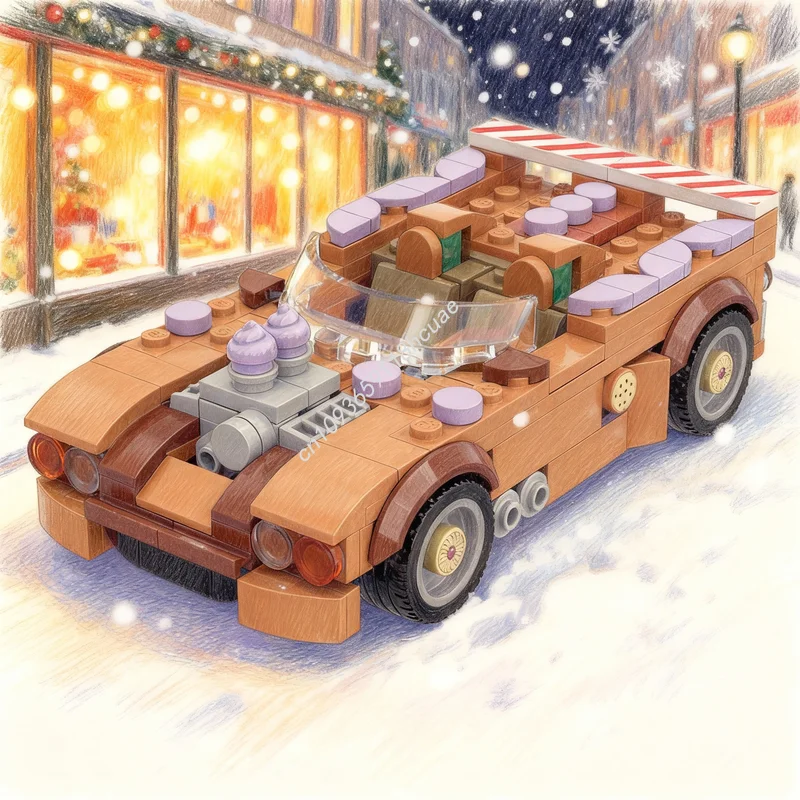 243pcs MOC City Champions Gingerbread Roadster Model Building Blocks Architecture Assemble Christmas Gift Toy DIY Creative Idea
243pcs MOC City Champions Gingerbread Roadster Model Building Blocks Architecture Assemble Christmas Gift Toy DIY Creative Idea