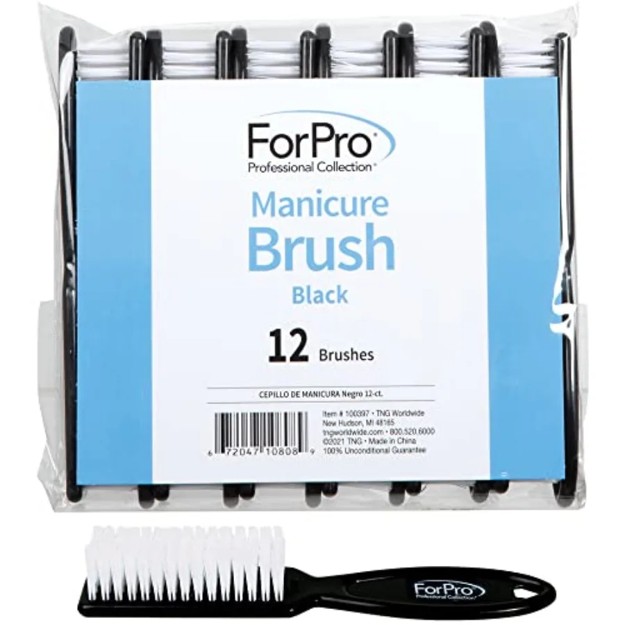 Professional Collection Premium Nail Brush, Professional Nail Scrub Brush for Cleaning Toes and Fingernails, 5.5" L, Black, 12-
Professional Collection Premium Nail Brush, Professional Nail Scrub Brush for Cleaning Toes and Fingernails, 5.5" L, Black, 12-