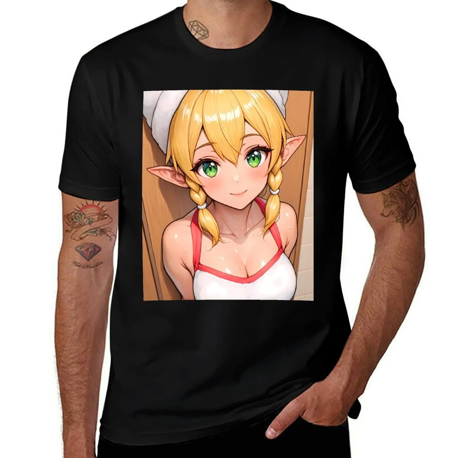 Leafa Sword Art Online Elf Girl In Red Trimmed White Swimsuit Pose T-Shirt boys animal print customizeds mens shirts graphic tee
Leafa Sword Art Online Elf Girl In Red Trimmed White Swimsuit Pose T-Shirt boys animal print customizeds mens shirts graphic tee