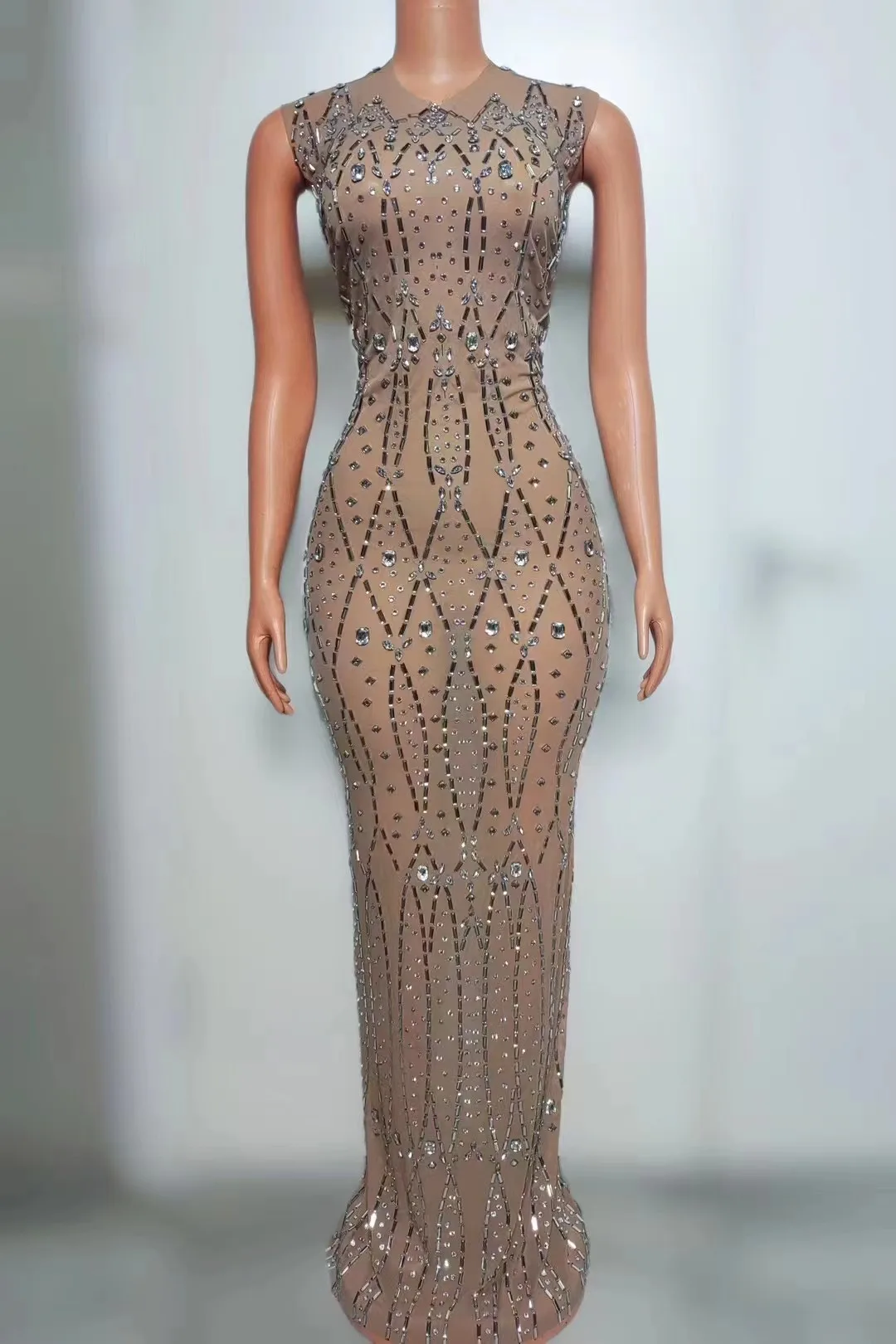 Luxuries Diamonds Transparent Maxi Long Dress Evening Birthday Party Elegant Dress Stage Celebrate Party Prom Performance Gown
Luxuries Diamonds Transparent Maxi Long Dress Evening Birthday Party Elegant Dress Stage Celebrate Party Prom Performance Gown
