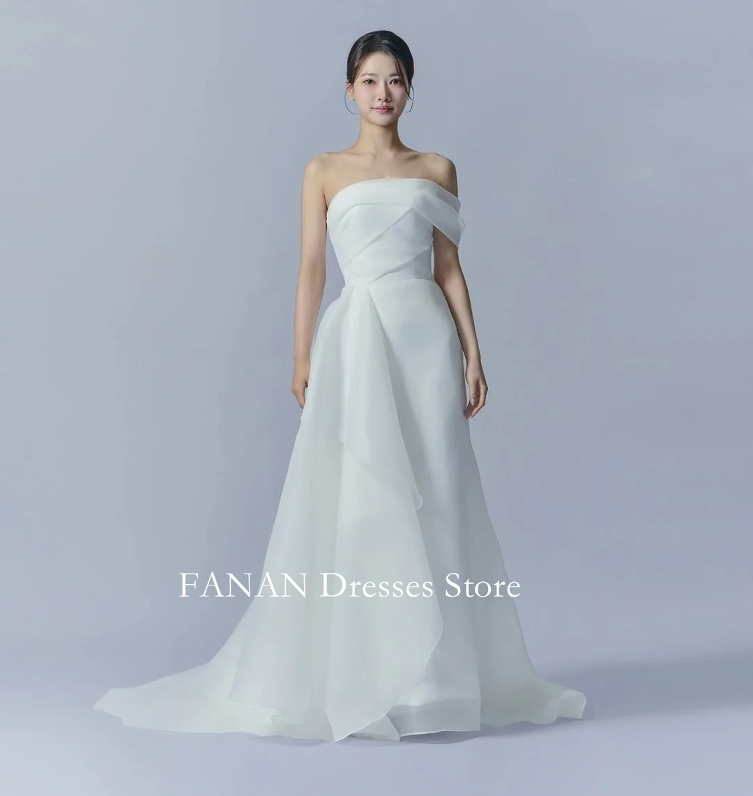 FANAN One Shoulder Korea Ivory Organza Wedding Dresses 웨딩드레스 Short Sleeves Tiered Customized Pretty Bride Gowns Plus Size
FANAN One Shoulder Korea Ivory Organza Wedding Dresses 웨딩드레스 Short Sleeves Tiered Customized Pretty Bride Gowns Plus Size