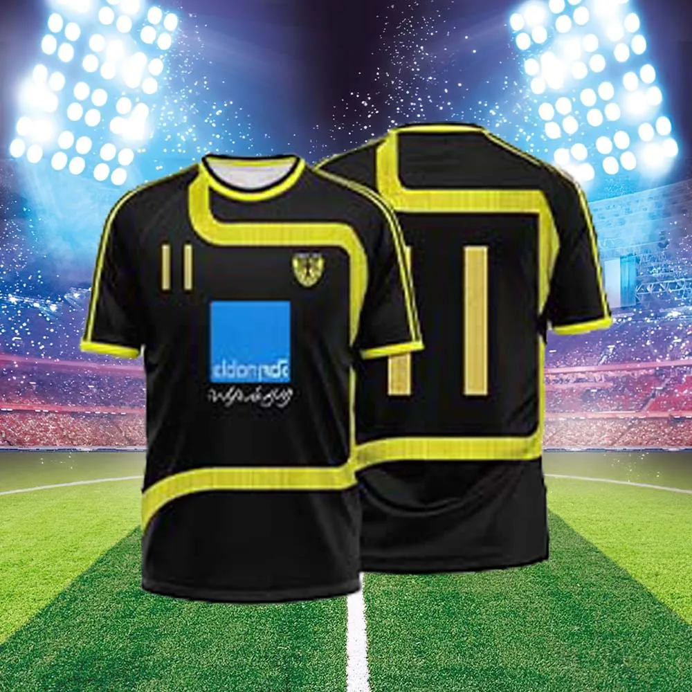 2025 New Arrivals Jerusalem Jersey Men's Retro Striped Sports T-Shirt Printed Outdoor Running Training Shirt Fashion Casual Tops
2025 New Arrivals Jerusalem Jersey Men's Retro Striped Sports T-Shirt Printed Outdoor Running Training Shirt Fashion Casual Tops