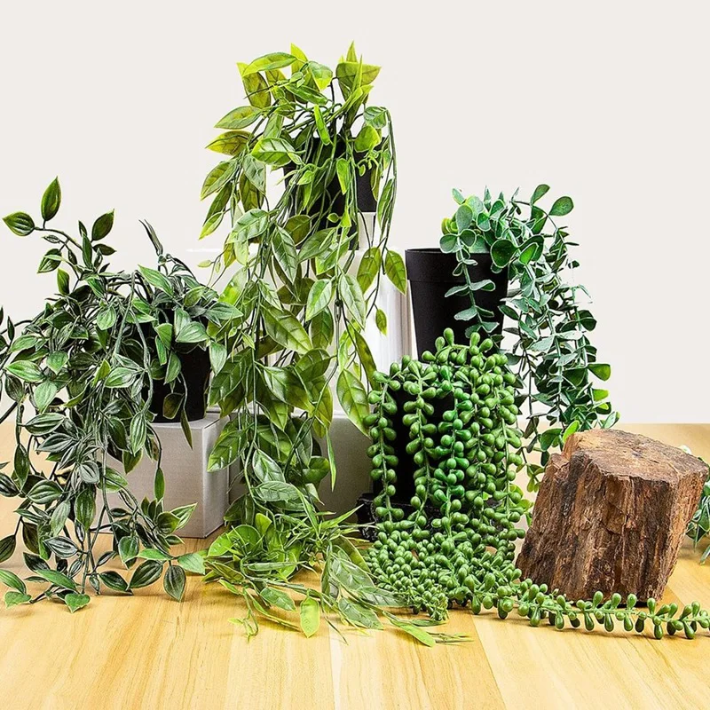 Artificial Hanging Plants 4 PCS Artificial Hanging Potted Mandala, Eucalyptus Vine, String Of Pearls, For Home Room
Artificial Hanging Plants 4 PCS Artificial Hanging Potted Mandala, Eucalyptus Vine, String Of Pearls, For Home Room