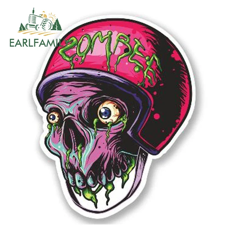 EARLFAMILY 13см x 11см, светоотражающая наклейка на автомобиль с изображением головы зомби, забавная наклейка на мотоцикл, водонепроницаемая наклейка с изображением зомби
EARLFAMILY 13см x 11см, светоотражающая наклейка на автомобиль с изображением головы зомби, забавная наклейка на мотоцикл, водонепроницаемая наклейка с изображением зомби
