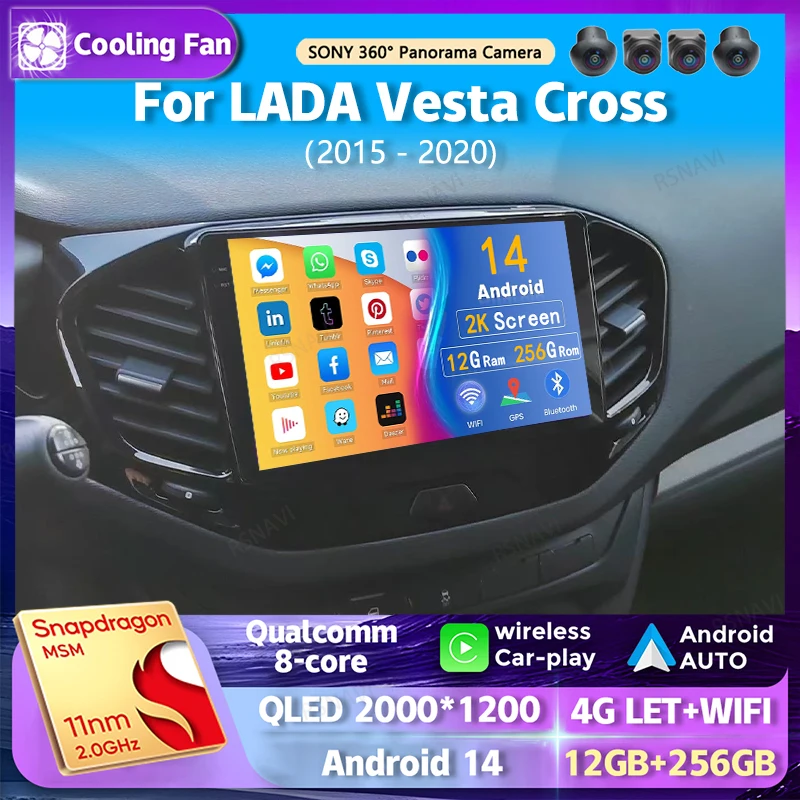 Android 14 Car Radio For LADA Vesta Cross Sport 2015 - 2020 Navigation Multimedia Player Stereo WiFi+4G Video DSP Carplay Auto
Android 14 Car Radio For LADA Vesta Cross Sport 2015 - 2020 Navigation Multimedia Player Stereo WiFi+4G Video DSP Carplay Auto