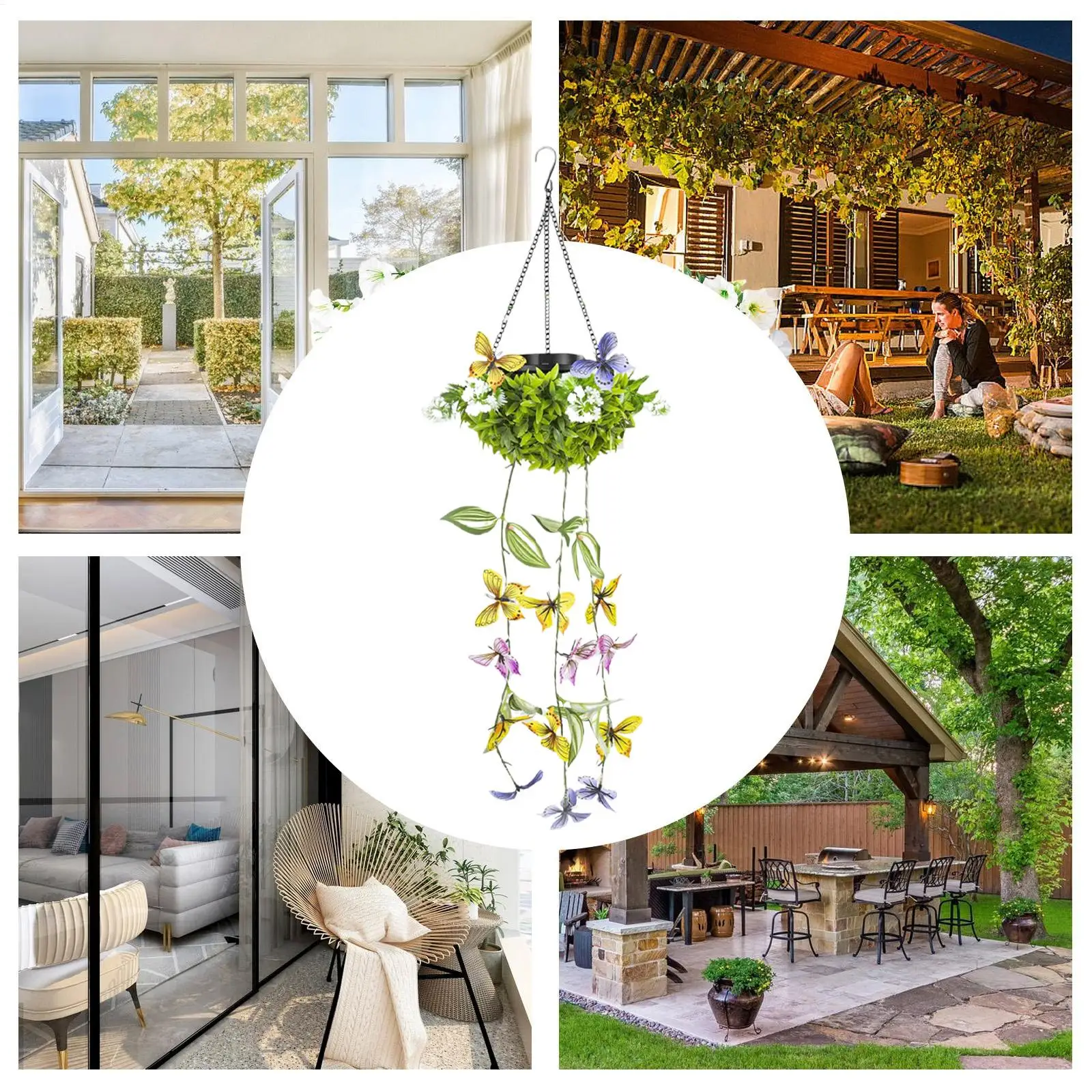 Butterfly Solar Lights Hangable Waterproof Vine Lamp Butterfly Light For Patio Yard Wall Porch Garden Balcony Pathway Fence Tree
Butterfly Solar Lights Hangable Waterproof Vine Lamp Butterfly Light For Patio Yard Wall Porch Garden Balcony Pathway Fence Tree