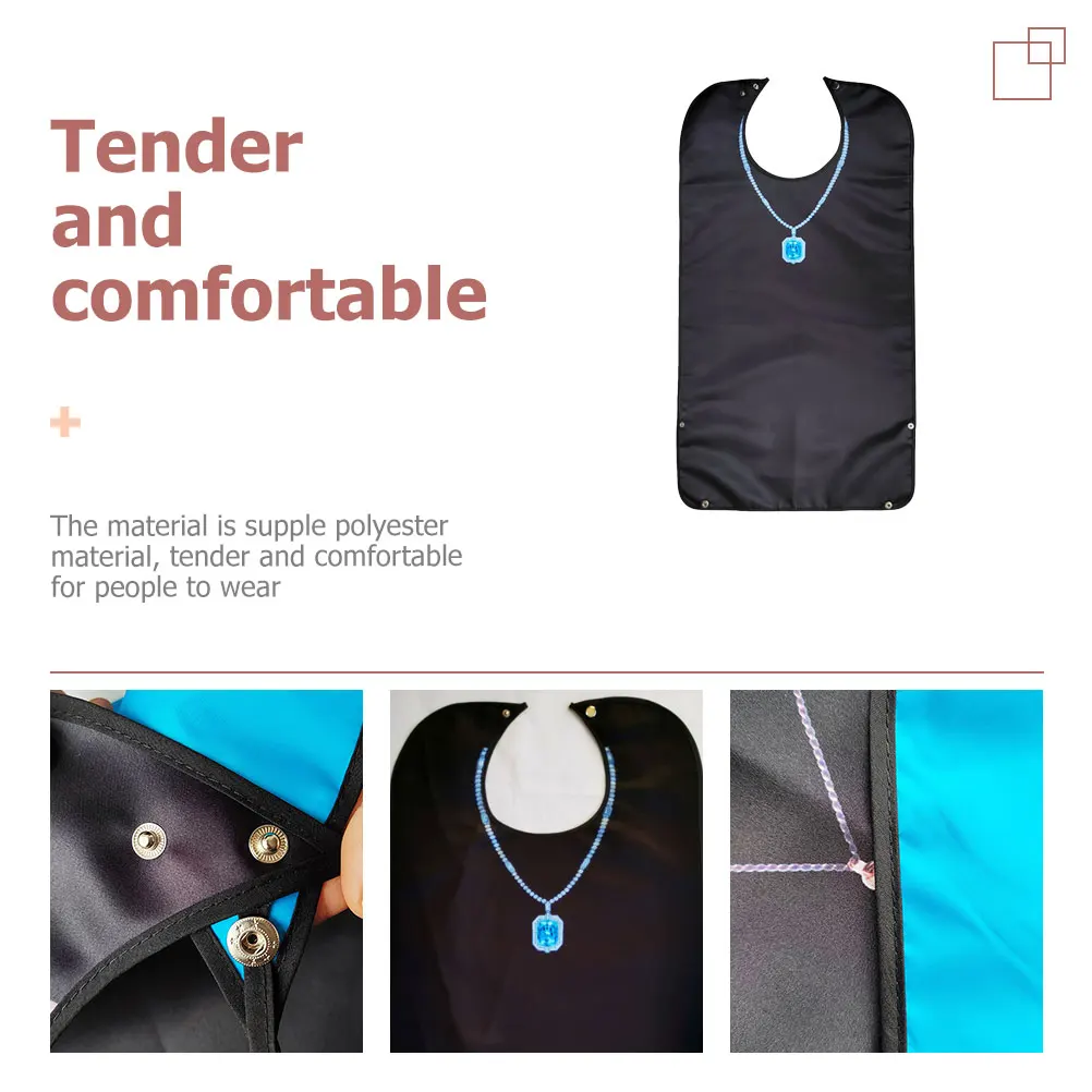 Waterproof Adult Bibs Polyester Dinner Folding Elderly Reusable Black WearResistant Household ClothesProtector Practical Gift
Waterproof Adult Bibs Polyester Dinner Folding Elderly Reusable Black WearResistant Household ClothesProtector Practical Gift