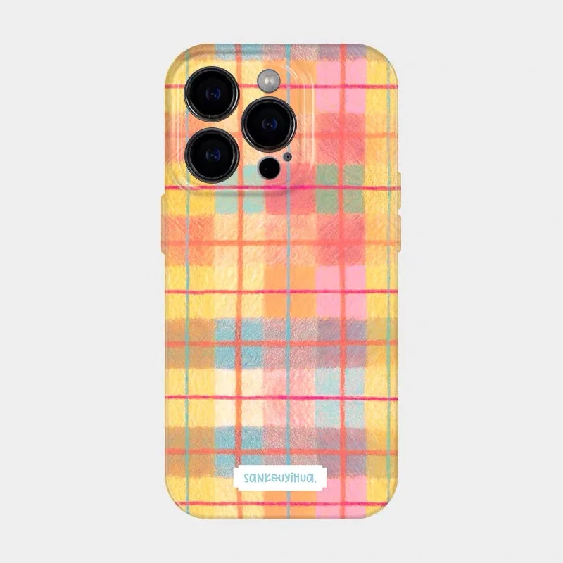 Yellow Pink Colored Checkered Pattern Phone Case for IPHONE 17 Air 16E 15 PROMAX 14 Plus 13 12 MINI 11 XR XS Acrylic Phone Cover 
Yellow Pink Colored Checkered Pattern Phone Case for IPHONE 17 Air 16E 15 PROMAX 14 Plus 13 12 MINI 11 XR XS Acrylic Phone Cover