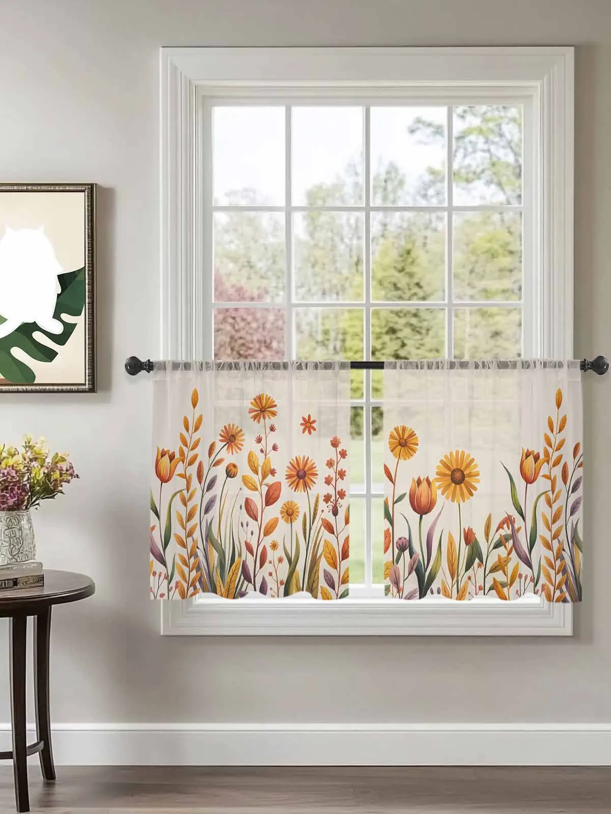 Watercolor Leaf Flower Autumn Tulle Curtains For Bedroom Children Living Room Decor Sheer Curtains
Watercolor Leaf Flower Autumn Tulle Curtains For Bedroom Children Living Room Decor Sheer Curtains