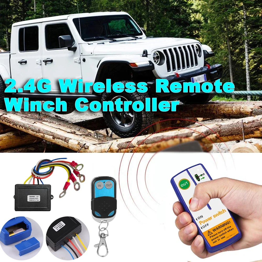 2.4G Dual wireless remote control Switch Set Easy to Install Durable Winch Remote Control Spare Parts for Truck Vehicle UTV ATV
2.4G Dual wireless remote control Switch Set Easy to Install Durable Winch Remote Control Spare Parts for Truck Vehicle UTV ATV